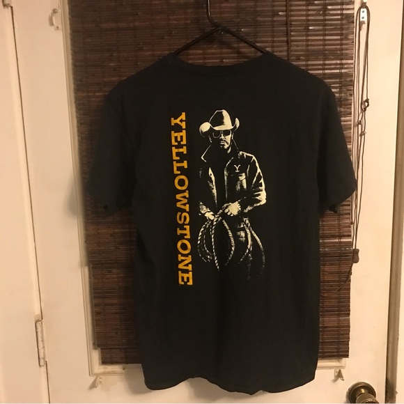 Yellow Stone Logo Unisex Logo SS Tee Shirt - Picture 5 of 5